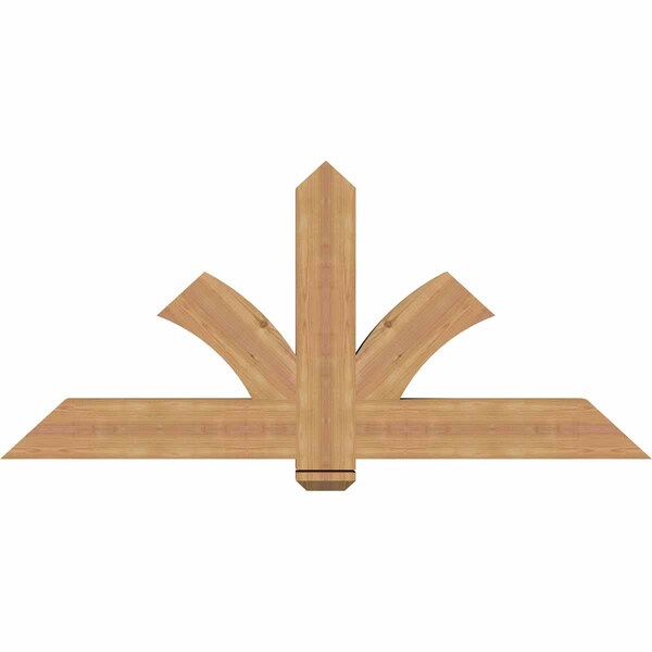 Ekena Millwork Redmond Smooth Timber Gable Bracket, Western Red Cedar, 60"W x 27"H x 3 1/2"D x 5 1/2"F, 11/12 Pitch GBW060X27X0406RED00SWR - main